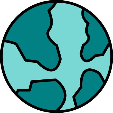 Toprak. Web simgesi basit illüstrasyon