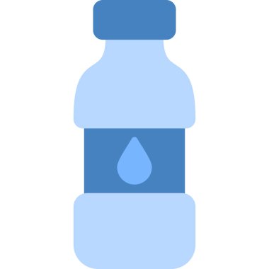 Su şişesi, içecek grafik illüstrasyon  