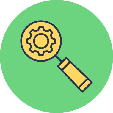 Arama motoru optimizasyon vektörü simgesi