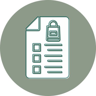 Alışveriş Listesi web simgesi basit illüstrasyon