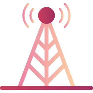 Anten. Web simgesi basit illüstrasyon