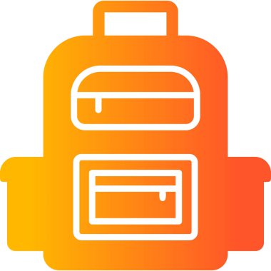 Üniversite çantası modern simge, vektör illüstrasyonu