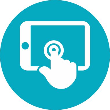 tablet simge vektör illüstrasyonu