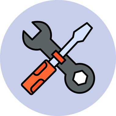 Aletler. Web simgesi basit illüstrasyon