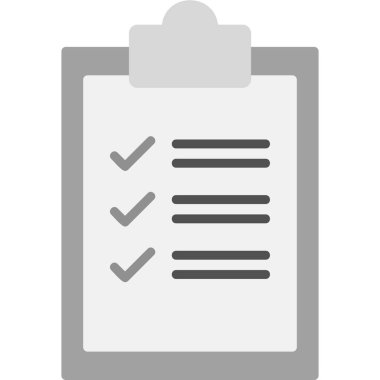 Kontrol listesi. Web simgesi basit illüstrasyon