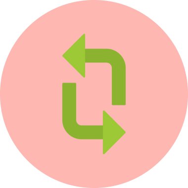 Modern simge, vektör illüstrasyonunu döndür