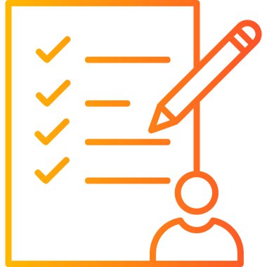 Görev modern simge vektör illüstrasyonu