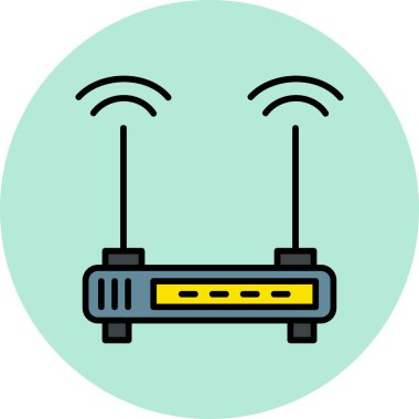 Router modern vector icon illustration