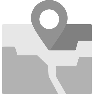 map route and Location pin. web icon simple illustration
