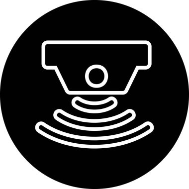 Algılayıcılar web simgesi basit illüstrasyon