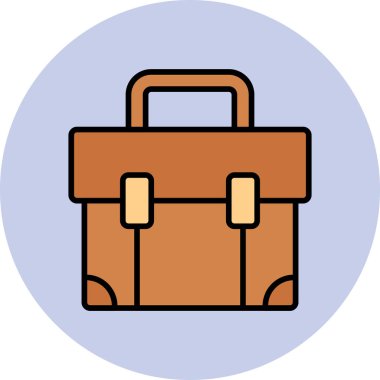 Çanta. Web simgesi vektör illüstrasyonu