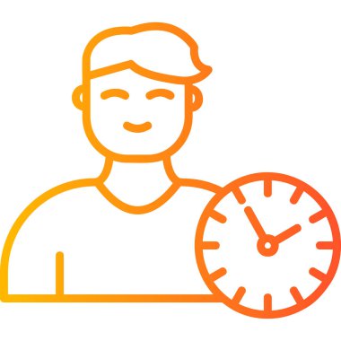 vector illustration of time management modern icon in design