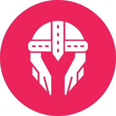 Miğfer. Web simgesi basit illüstrasyon 