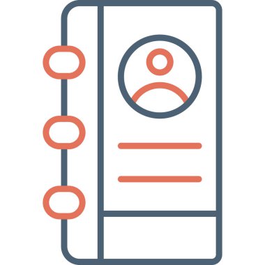 simple icon for web page, Contact Address Book, Address 