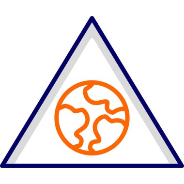 küresel modern simge vektör illüstrasyonu