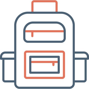 Üniversite çantası modern simge, vektör illüstrasyonu