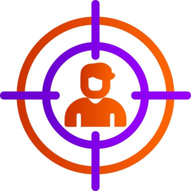 hedef simge vektör illüstrasyonu