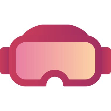 Vr gözlük modern simge, vektör illüstrasyonu 