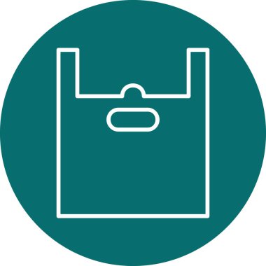 vector illustration of plastic bag