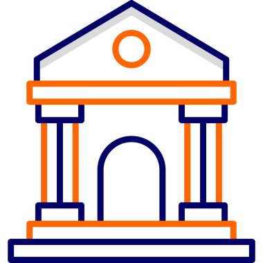 Bina. Web simgesi basit tasarım