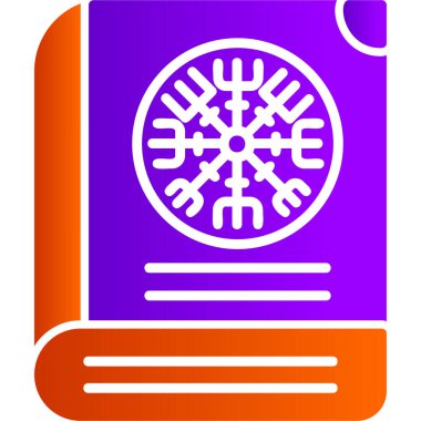 Kitap simgesi, modern tasarım illüstrasyonu