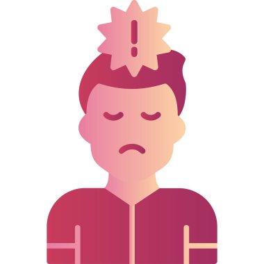 Panik Ağı simgesi basit illüstrasyon