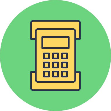 Web hesap makinesi simgesi. vektör illüstrasyonu