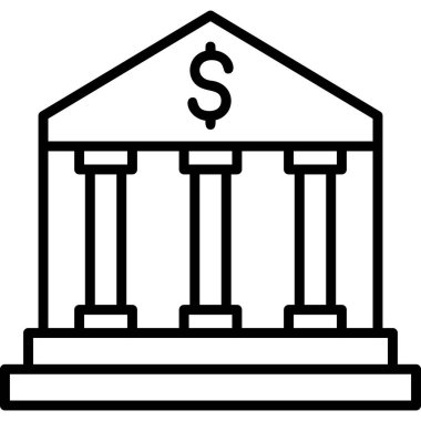 Bank icon modern vector illustration