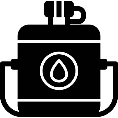 Kantin çöl modern simgesi, vektör illüstrasyonu 