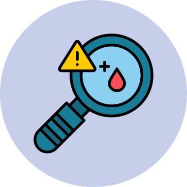 Modern Diyabet ikonunun vektör çizimi