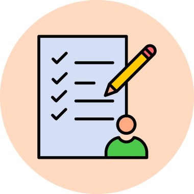 Görev modern simge vektör illüstrasyonu