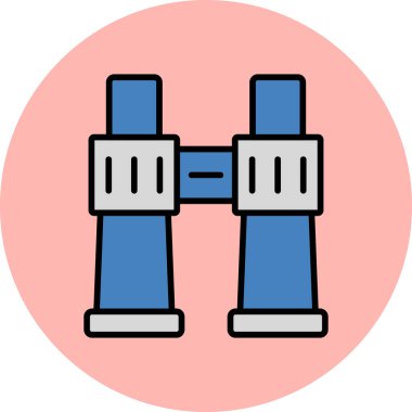 Dürbünler modern simge vektör çizimi