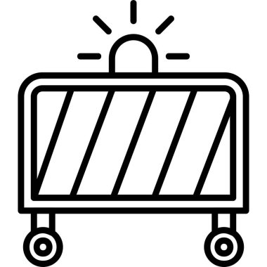 çit ağ simgesi basit vektör çizimi