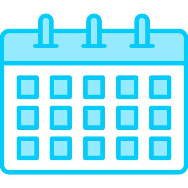 Takvim simgesi, vektör illüstrasyonu basit tasarım