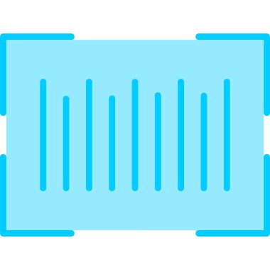 Barkod satırları, basit web illüstrasyonu  