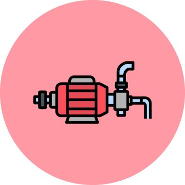 Su pompası modern simge, vektör illüstrasyonu 