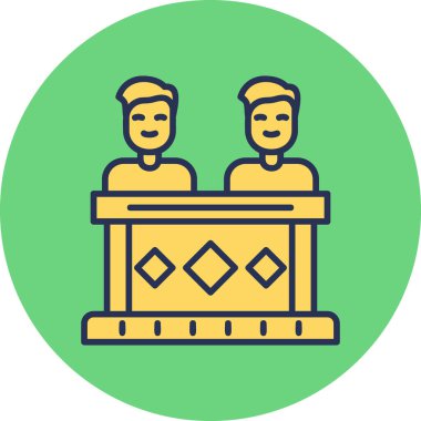 Coworkers icon modern vector illustration