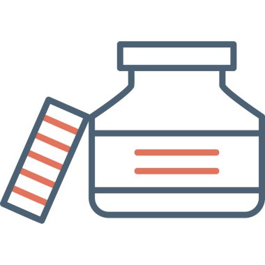 Mürekkep modern simge vektör illüstrasyonu