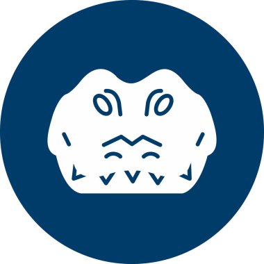 Timsah, web simgesi basit illüstrasyon