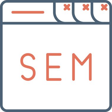 seo modern simgesinin vektör illüstrasyonu