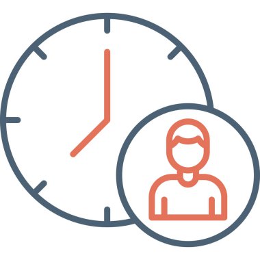 Time Manager icon modern vector illustration