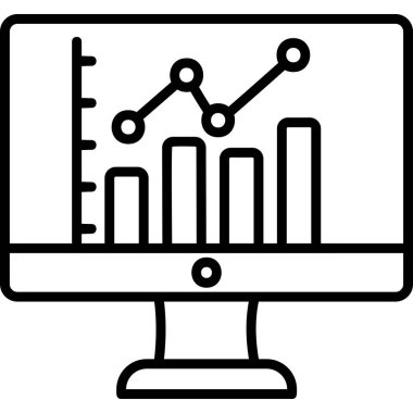 Bar Chart. web icon simple design