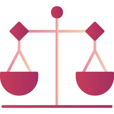 Adalet. Web simgesi vektör illüstrasyonu 