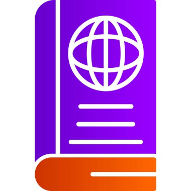 World Book icon modern vector illustration