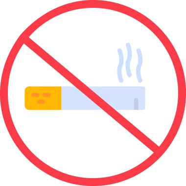 No smoking modern vector icon illustration