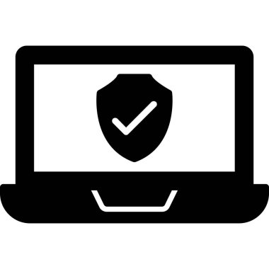 Bilgisayar. Web simgesi basit illüstrasyon