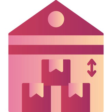 Teslimat. Web simgesi basit illüstrasyon