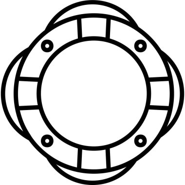 Yaşam koruyucu simgesi, modern tasarım illüstrasyonu