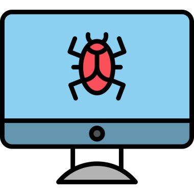 Virus Detective icon modern vector illustration