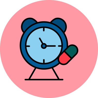 Zaman kapsülü düz vektör resimlemesi 